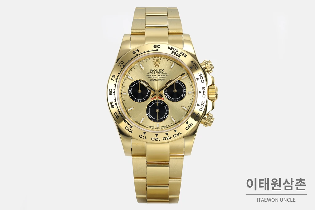 롤렉스 코스모그래프 데이토나 샴페인 블랙 다이얼 오토매틱 40mm