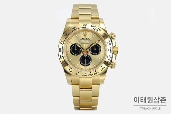 롤렉스 코스모그래프 데이토나 샴페인 블랙 다이얼 오토매틱 40mm