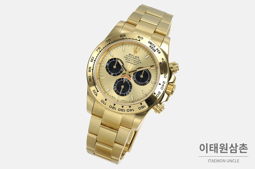 롤렉스 코스모그래프 데이토나 샴페인 블랙 다이얼 오토매틱 40mm