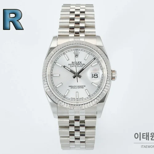 롤렉스 데이트저스트 36 904L 스틸 오토매틱 36mm 실버 다이얼 롤렉스 데이트저스트 36 904L 스틸 오토매틱 36mm 실버 다이얼