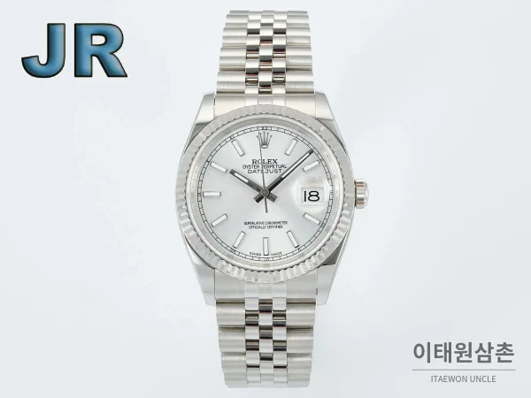 롤렉스 데이트저스트 36 904L 스틸 오토매틱 36mm 실버 다이얼