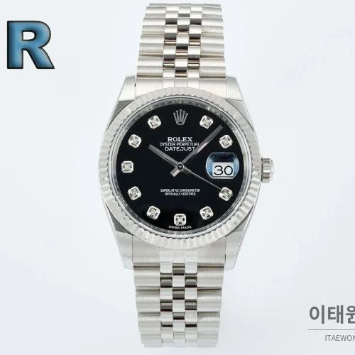 롤렉스 데이트저스트 36 904L 스틸 오토매틱 36mm 블랙 다이얼 (2) 롤렉스 데이트저스트 36 904L 스틸 오토매틱 36mm 블랙 다이얼 (2)