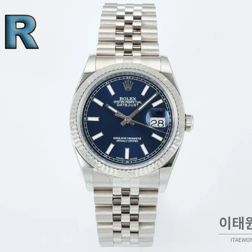 롤렉스 데이트저스트 36 904L 스틸 오토매틱 36mm 네이비 다이얼 롤렉스 데이트저스트 36 904L 스틸 오토매틱 36mm 네이비 다이얼