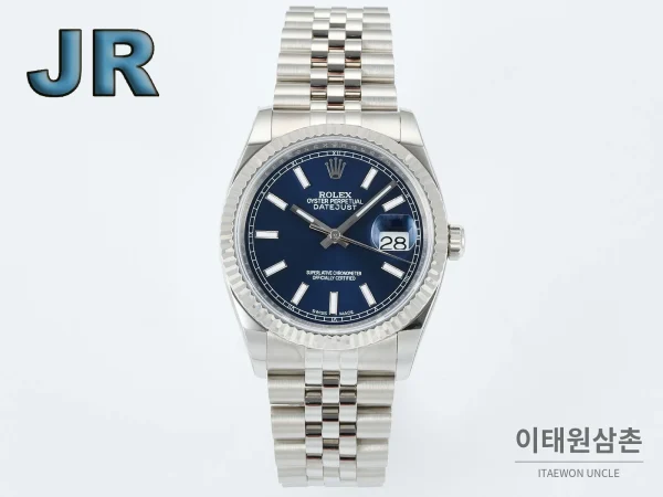롤렉스 데이트저스트 36 904L 스틸 오토매틱 36mm 네이비 다이얼 롤렉스 데이트저스트 36 904L 스틸 오토매틱 36mm 네이비 다이얼