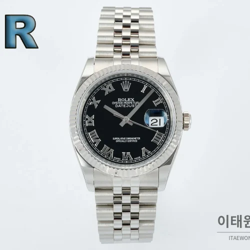 롤렉스 데이트저스트 36 904L 스틸 오토매틱 36mm 블랙 다이얼 (4) 롤렉스 데이트저스트 36 904L 스틸 오토매틱 36mm 블랙 다이얼 (4)