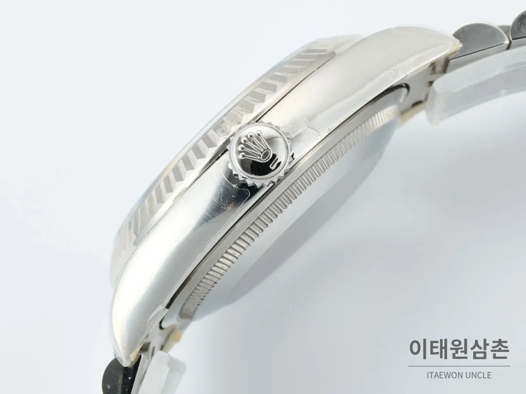 롤렉스 데이트저스트 36 904L 스틸 오토매틱 36mm 화이트 다이얼