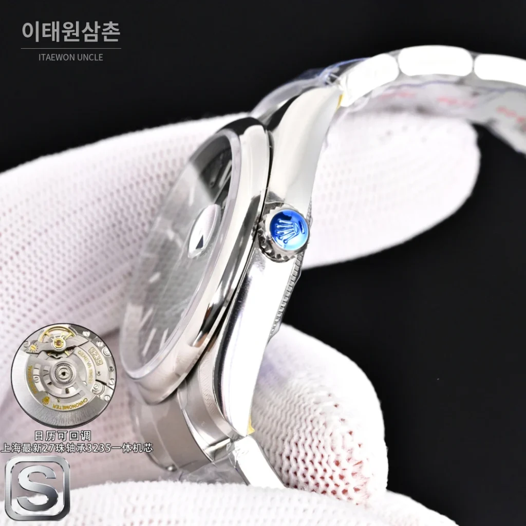 롤렉스 데이트저스트 36 904L 스틸 민트그린 다이얼 오토매틱 36mm (2)