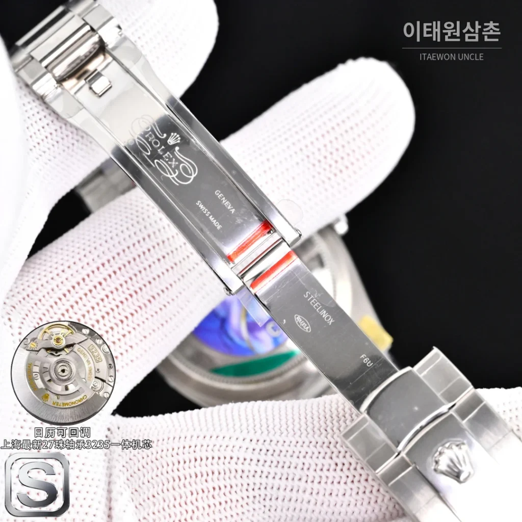 롤렉스 데이트저스트 36 904L 스틸 민트그린 다이얼 오토매틱 36mm (2)