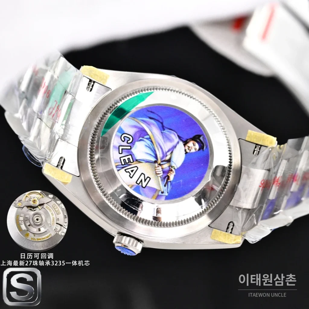 롤렉스 데이트저스트 36 904L 스틸 민트그린 다이얼 오토매틱 36mm