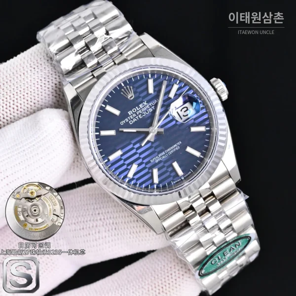 롤렉스 데이트저스트 36 904L 스틸 민트그린 플루티드베젤 오토매틱 36mm 롤렉스 데이트저스트 36 904L 스틸 민트그린 플루티드베젤 오토매틱 36mm