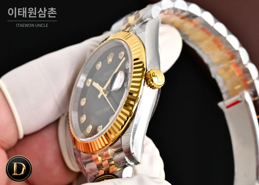 롤렉스 데이저스트41 텐포인트 실버다이얼 플루티드베젤 오토매틱 41mm