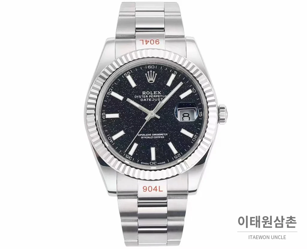 롤렉스 데이트저스트 904L스틸 천연보석다이얼 오토매틱 41mm (3)