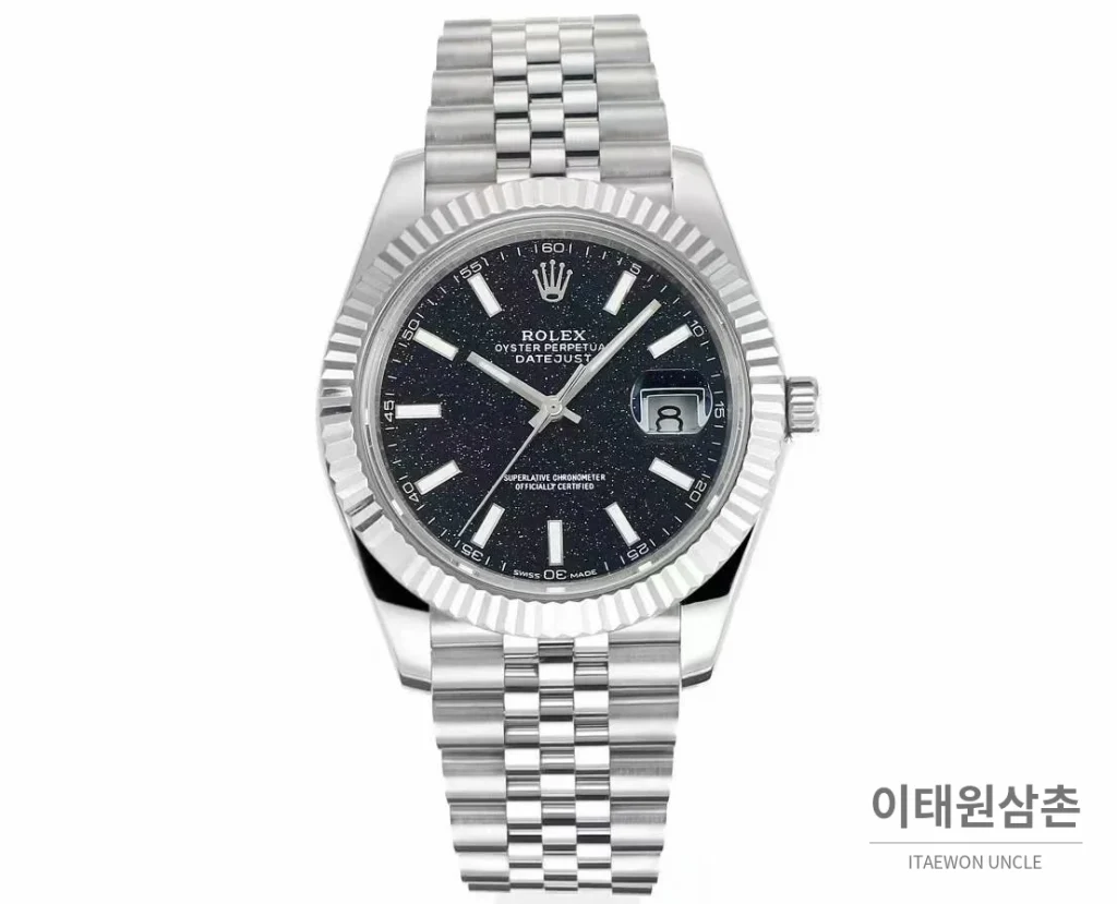 롤렉스 데이트저스트 904L스틸 천연보석다이얼 오토매틱 41mm (4)