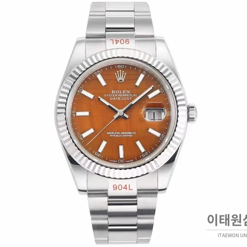 롤렉스 데이트저스트 904L스틸 천연보석다이얼 오토매틱 41mm (5)
