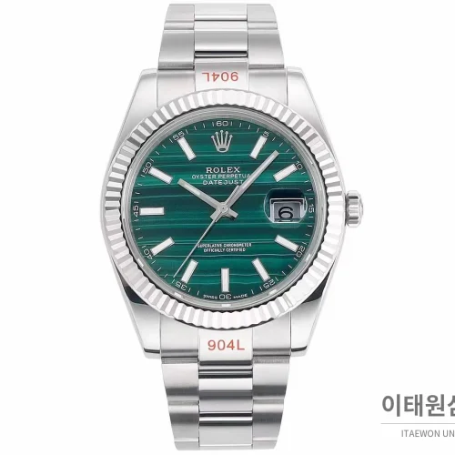 롤렉스 데이트저스트 904L스틸 천연보석다이얼 오토매틱 41mm (7)