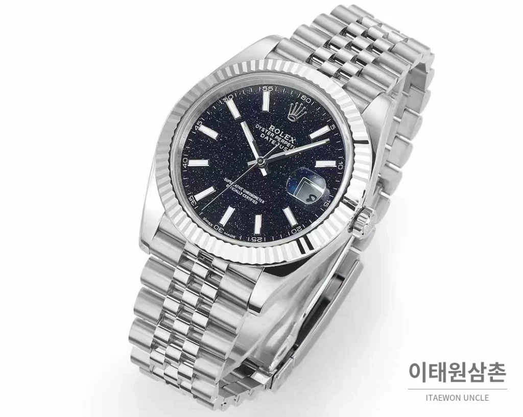 롤렉스 데이트저스트 904L스틸 천연보석다이얼 오토매틱 41mm (4)