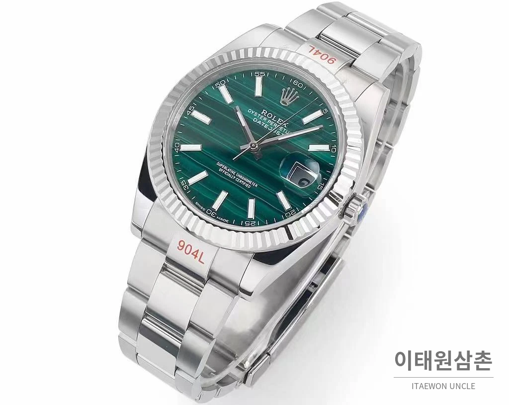 롤렉스 데이트저스트 904L스틸 천연보석다이얼 오토매틱 41mm (7)