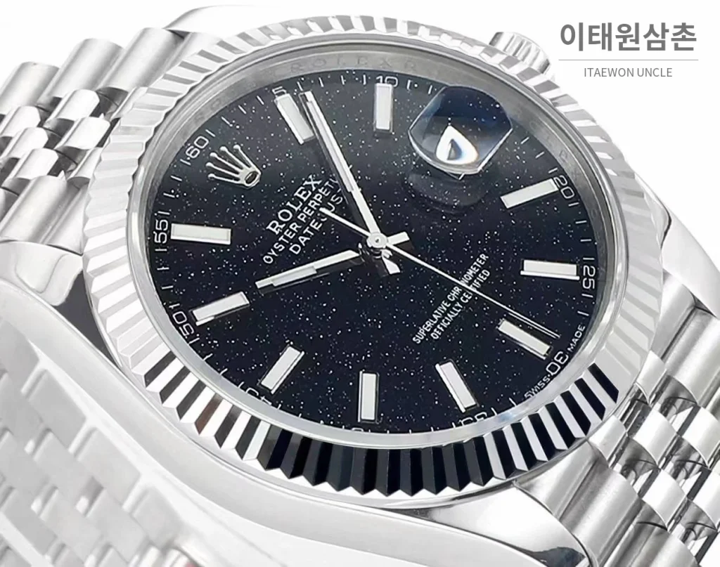 롤렉스 데이트저스트 904L스틸 천연보석다이얼 오토매틱 41mm (4)