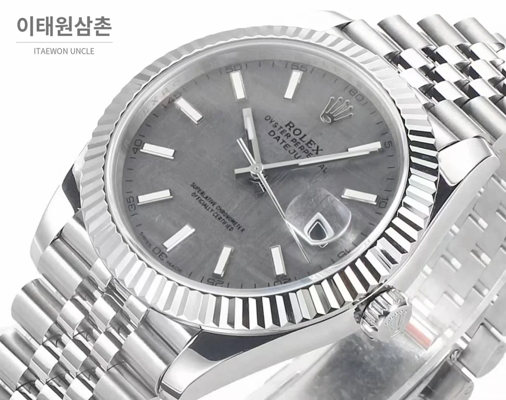 롤렉스 데이트저스트 904L스틸 천연보석다이얼 오토매틱 41mm (2)