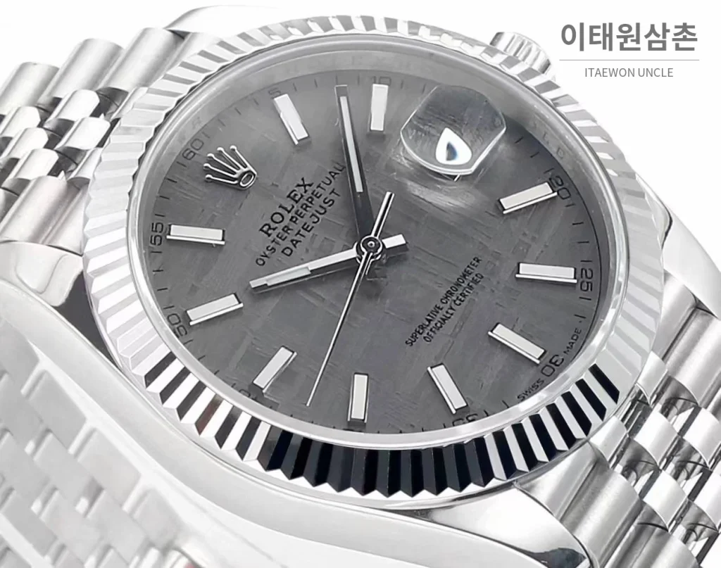 롤렉스 데이트저스트 904L스틸 천연보석다이얼 오토매틱 41mm (2)