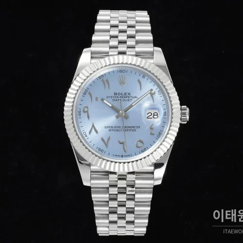 롤렉스 데이트저스트 오토매틱 41mm 아이스블루 다이얼 스틸 브레이슬릿 (2) 롤렉스 데이트저스트 오토매틱 41mm 아이스블루 다이얼 스틸 브레이슬릿 (2)