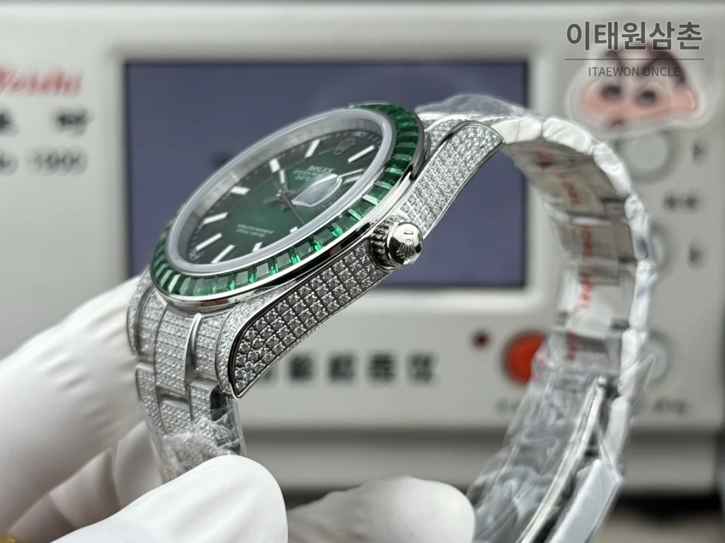 롤렉스 데이트저스트 오토매틱 41mm 멀티컬러 다이얼 스틸 브레이슬릿