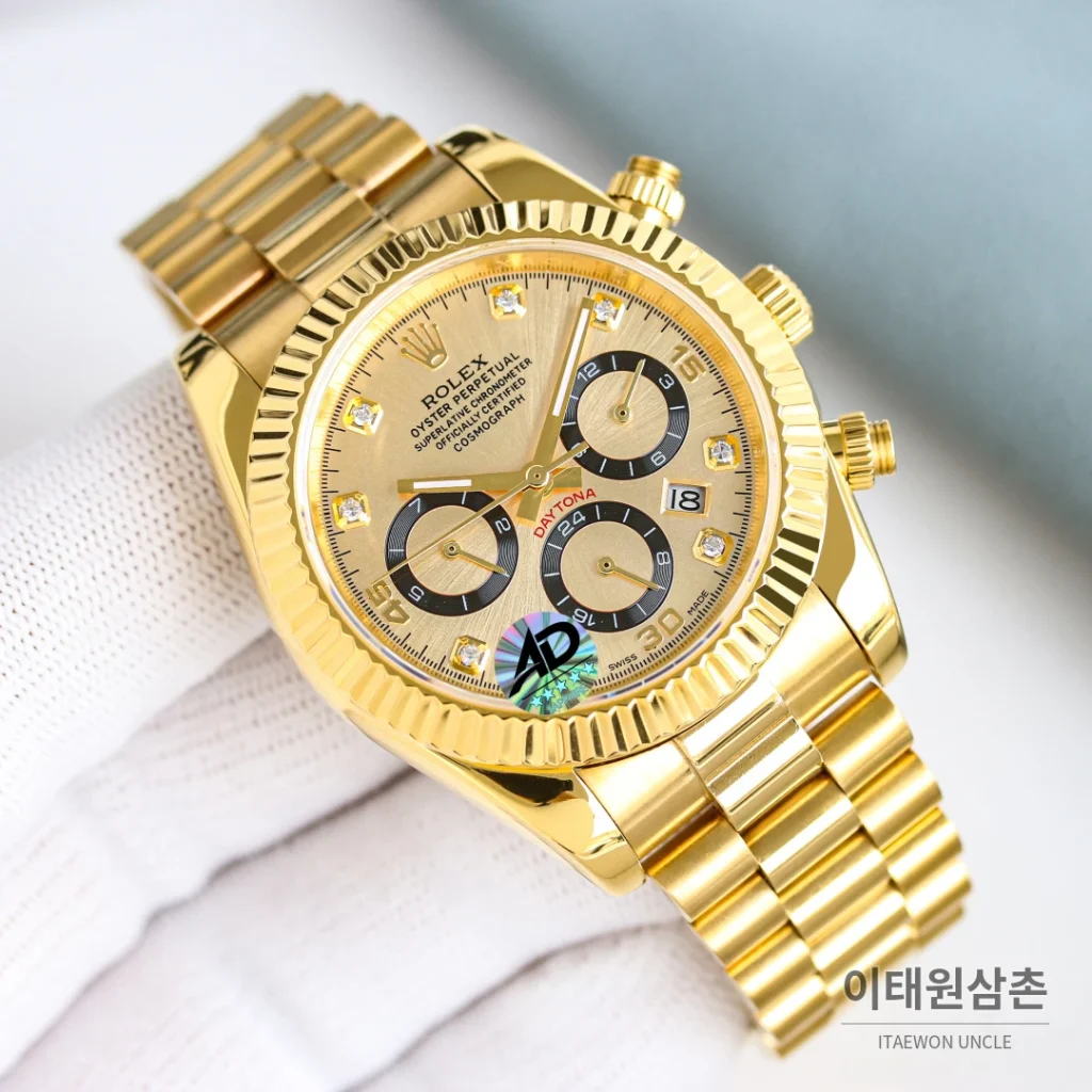롤렉스 데이트저스트 오토매틱 41mm 화이트 다이얼 투톤 브레이슬릿 골드 베젤