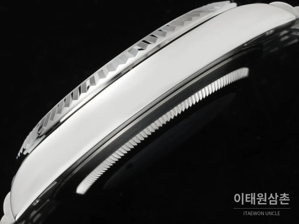 롤렉스 데이트저스트 오토매틱 41mm 그레이 다이얼 스틸 브레이슬릿 실버 베젤