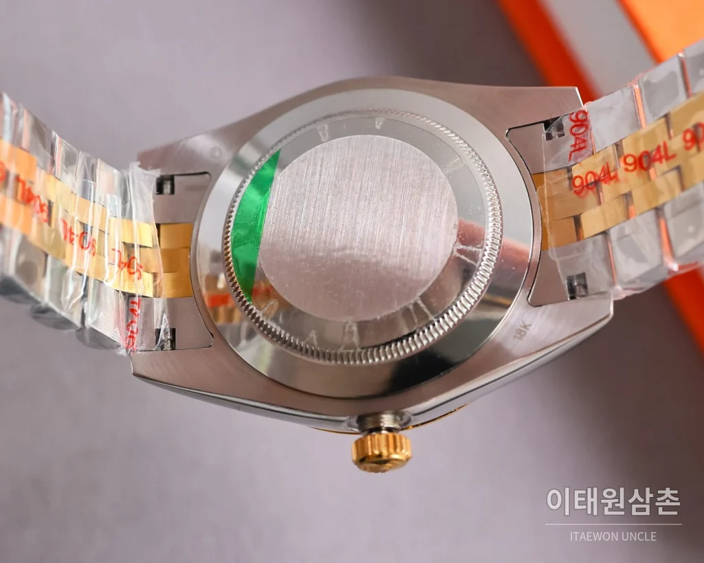 롤렉스 데이트저스트 오토매틱 41mm 샴페인 다이얼 투톤 브레이슬릿 골드 베젤