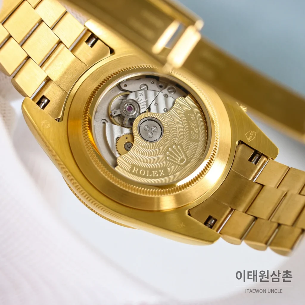 롤렉스 데이트저스트 오토매틱 41mm 화이트 다이얼 투톤 브레이슬릿 골드 베젤