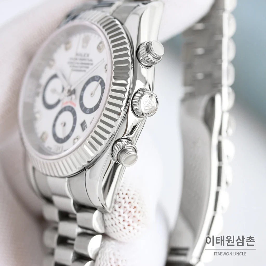 롤렉스 데이트저스트 오토매틱 41mm 화이트 다이얼 스틸 브레이슬릿