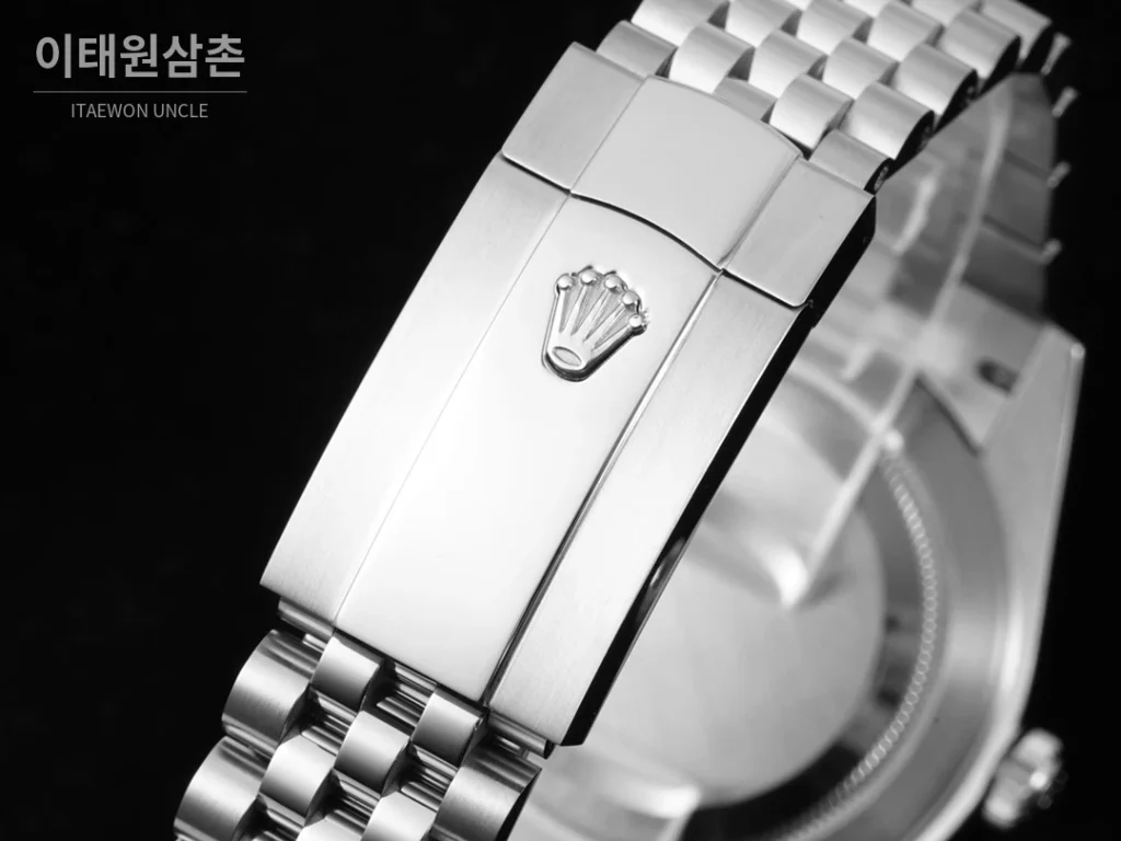 롤렉스 데이트저스트 오토매틱 41mm 그린 다이얼 스틸 브레이슬릿 그린 베젤
