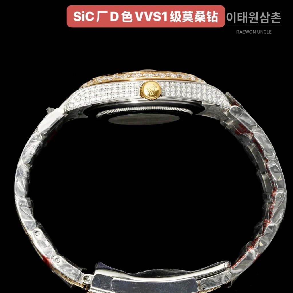 롤렉스 데이트저스트 오토매틱 샴페인 다이얼 투톤 브레이슬릿 골드 베젤 (2)