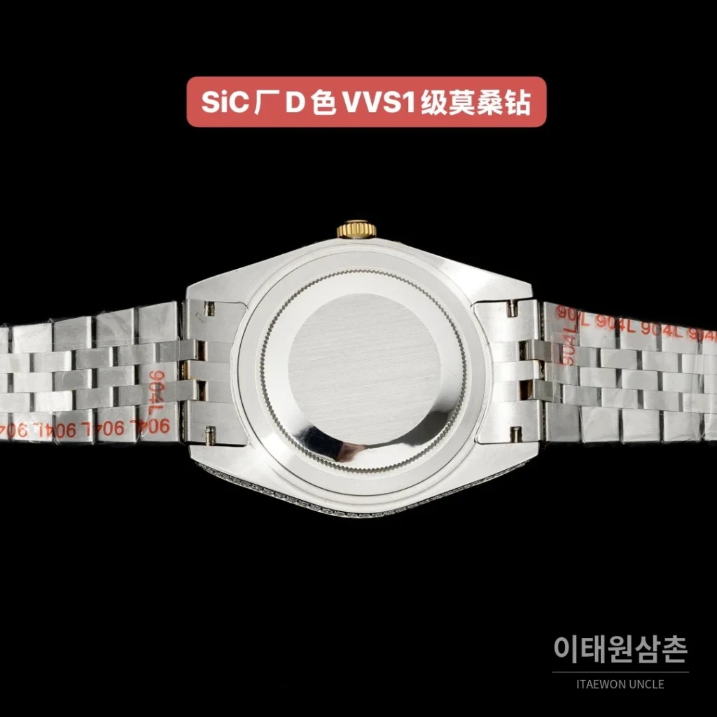 롤렉스 데이트저스트 오토매틱 샴페인 다이얼 투톤 브레이슬릿 실버 베젤
