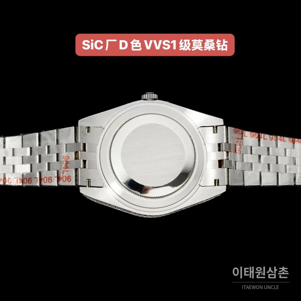롤렉스 데이트저스트 오토매틱 블랙 다이얼 스틸 브레이슬릿