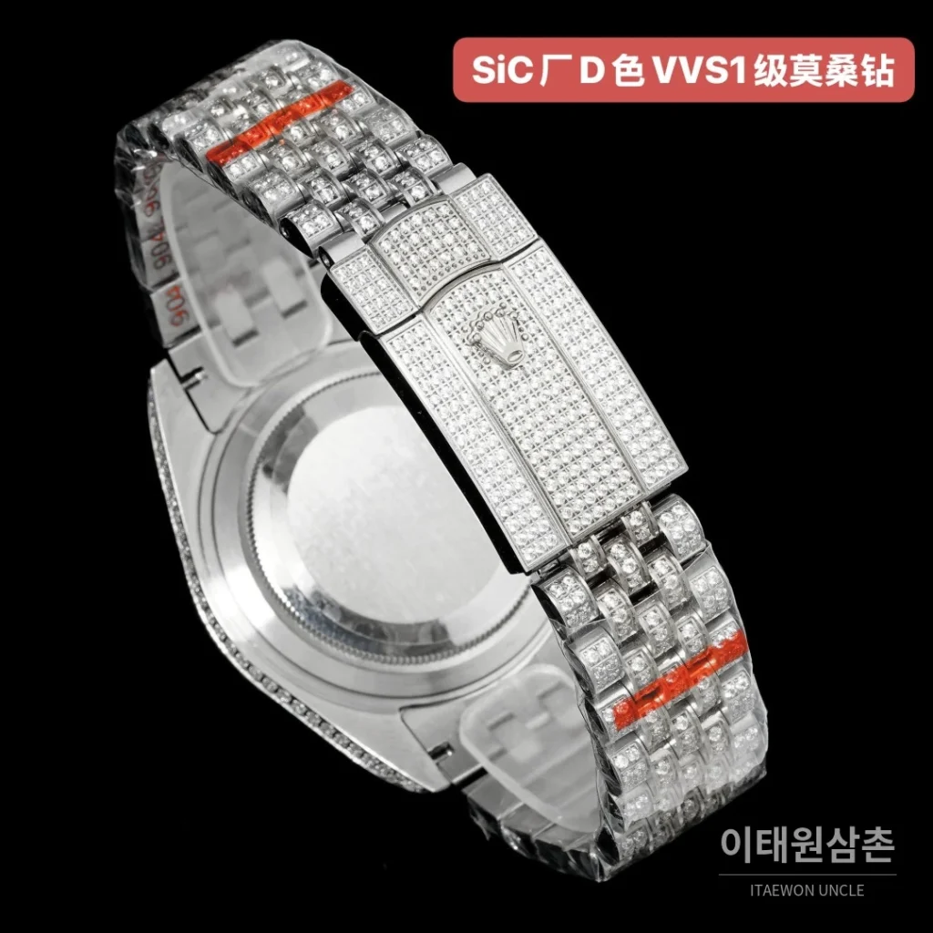 롤렉스 데이트저스트 오토매틱 블랙 다이얼 스틸 브레이슬릿