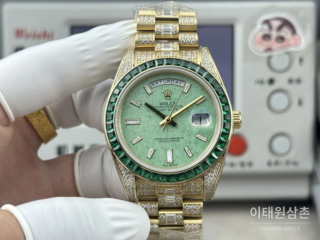롤렉스 데이트저스트 풀다이아 스틸 오토매틱 41mm