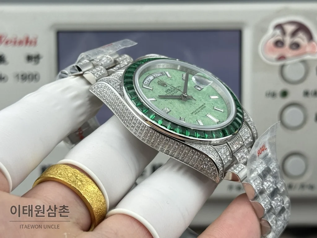 롤렉스 데이트저스트 풀다이아 스틸 오토매틱 41mm