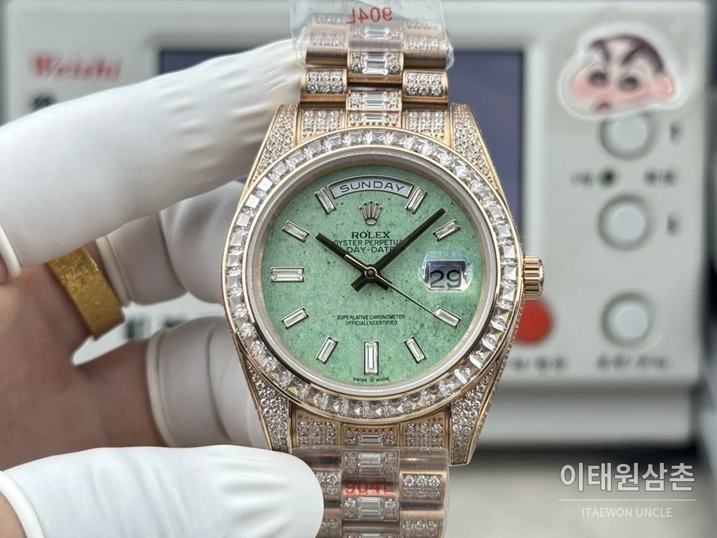 롤렉스 데이트저스트 풀다이아 스틸 오토매틱 41mm