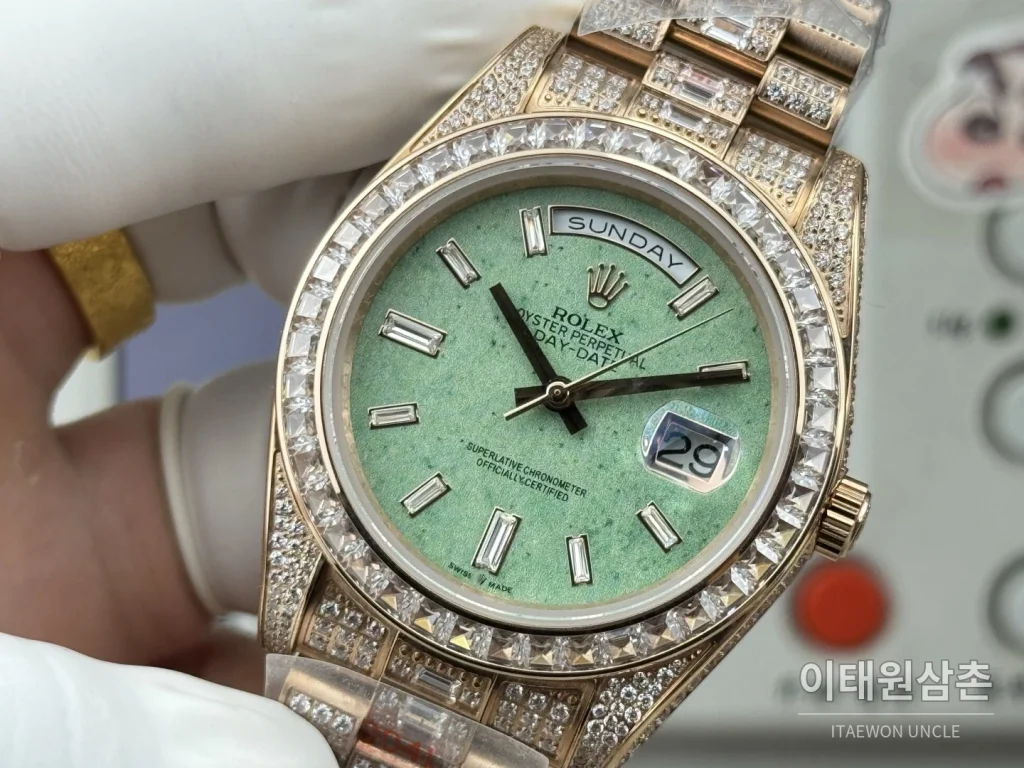 롤렉스 데이트저스트 풀다이아 스틸 오토매틱 41mm