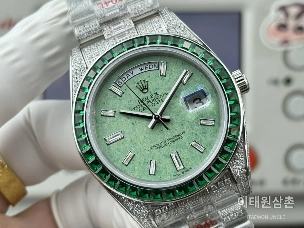 롤렉스 데이트저스트 풀다이아 스틸 오토매틱 41mm