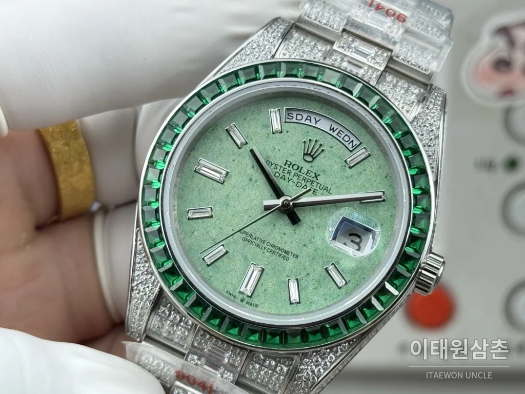 롤렉스 데이트저스트 풀다이아 스틸 오토매틱 41mm