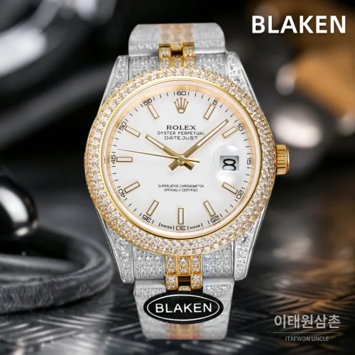 롤렉스 데이트저스트 풀파베 다이아몬드 다이얼 오토매틱 41mm (9) 롤렉스 데이트저스트 풀파베 다이아몬드 다이얼 오토매틱 41mm (9)
