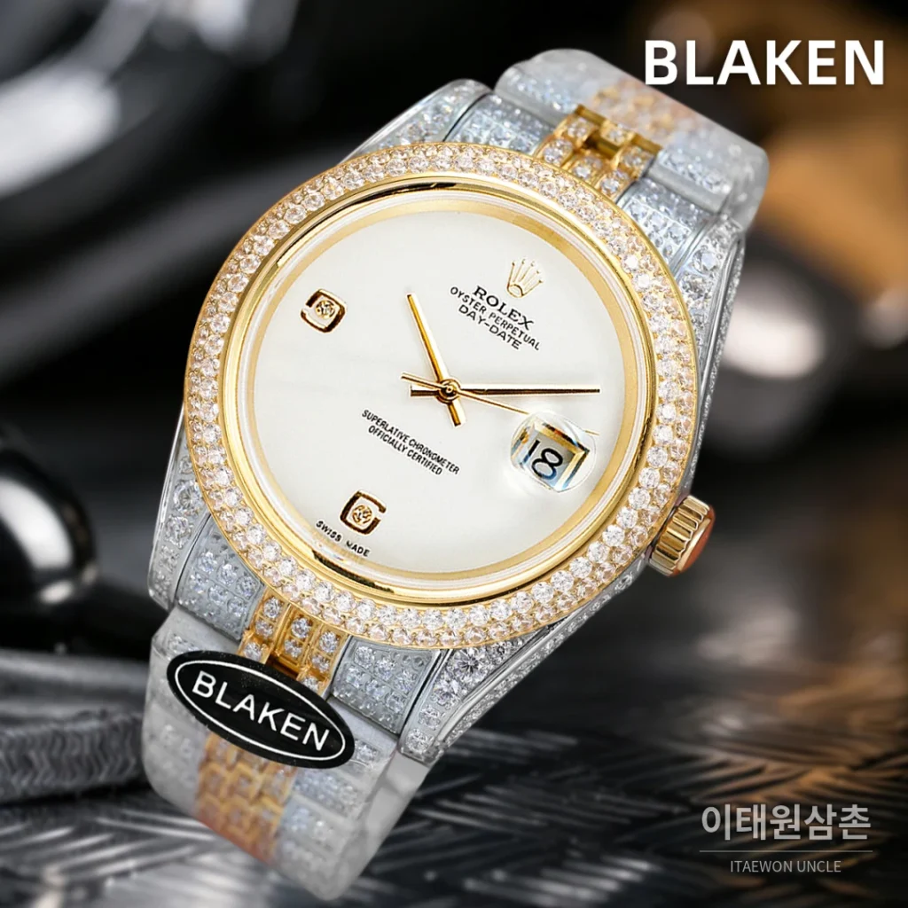 롤렉스 데이트저스트 풀파베 다이아몬드 다이얼 오토매틱 41mm