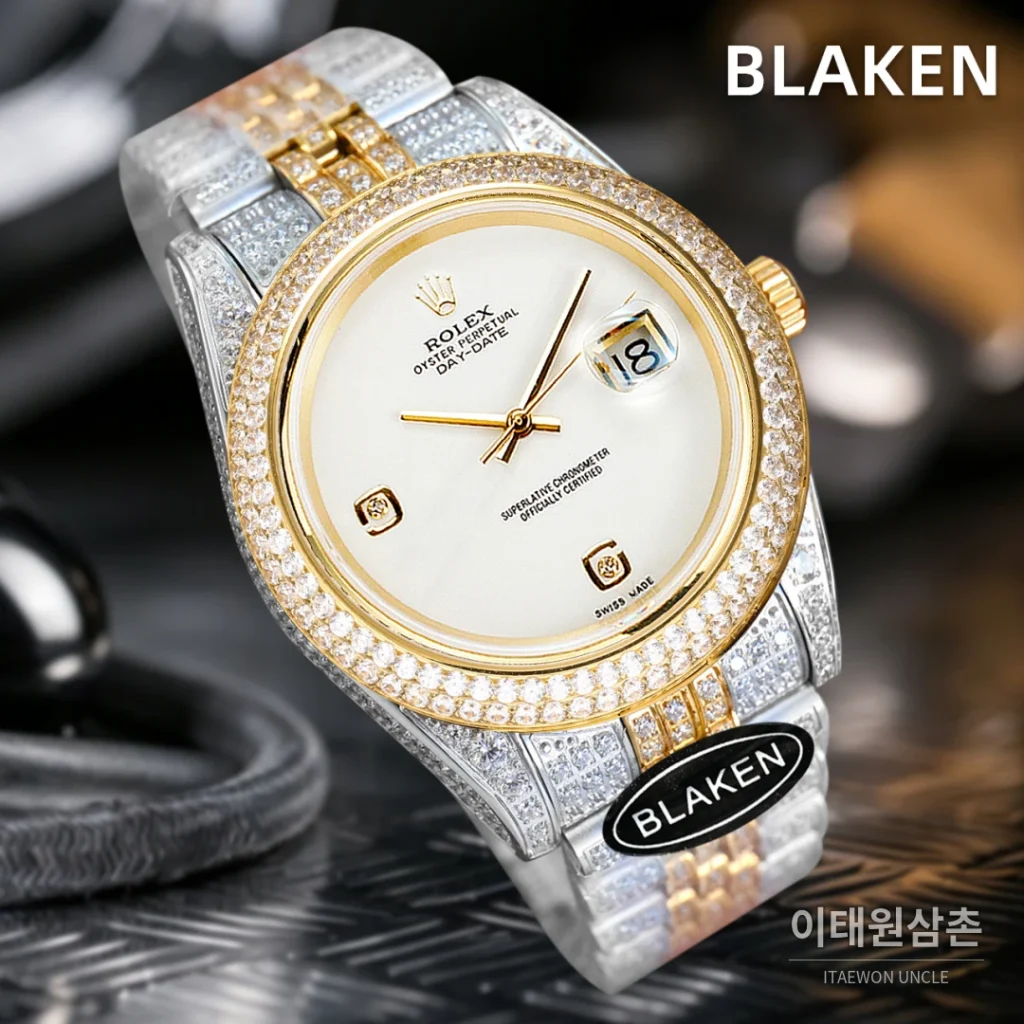 롤렉스 데이트저스트 풀파베 다이아몬드 다이얼 오토매틱 41mm