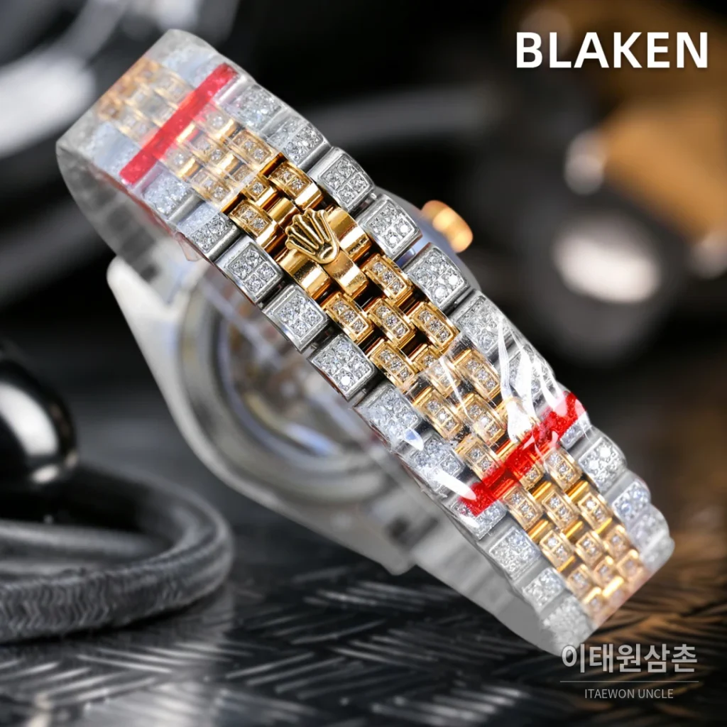 롤렉스 데이트저스트 풀파베 다이아몬드 다이얼 오토매틱 41mm (8)