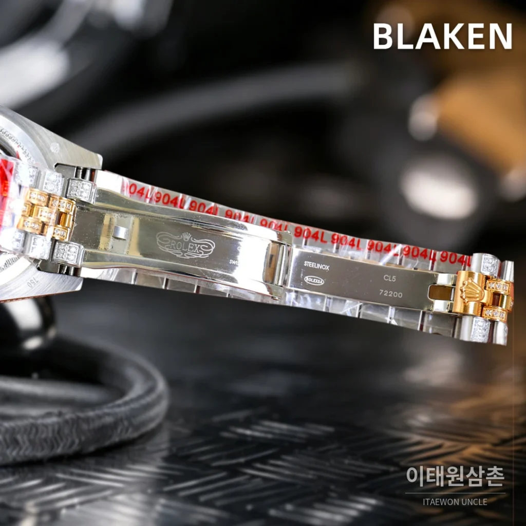 롤렉스 데이트저스트 풀파베 다이아몬드 다이얼 오토매틱 41mm (4)