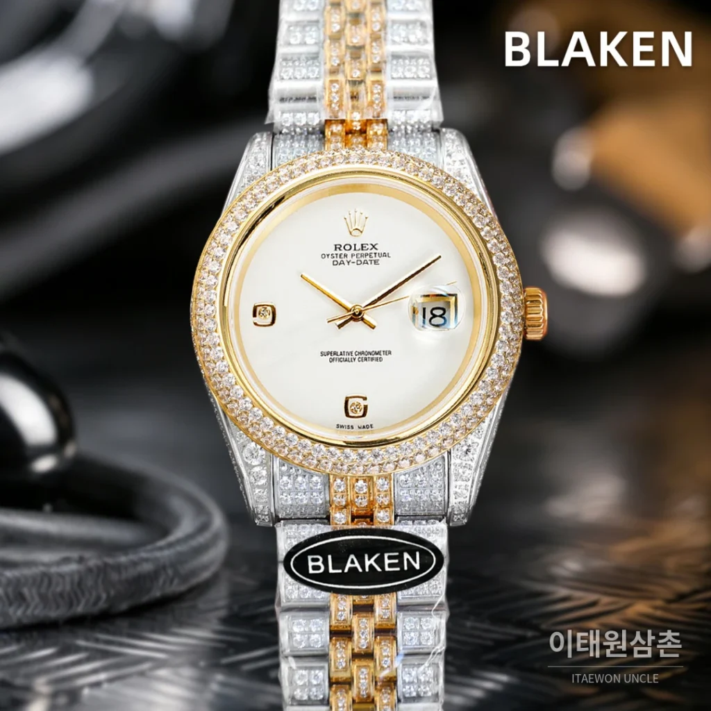 롤렉스 데이트저스트 풀파베 다이아몬드 다이얼 오토매틱 41mm