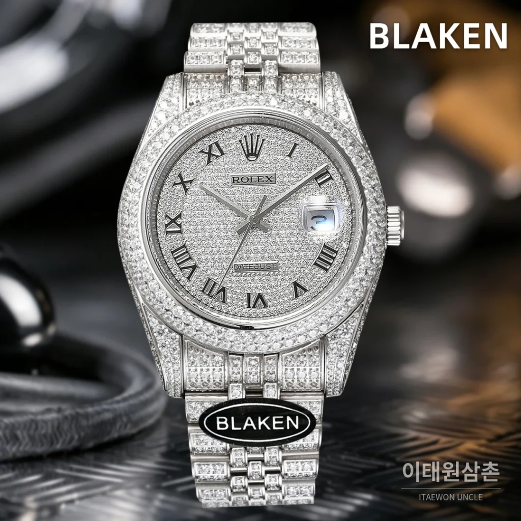 롤렉스 데이트저스트 풀파베 다이아몬드 쥬빌리브레이슬릿 오토매틱 41mm 실버