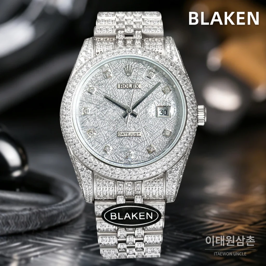 롤렉스 데이트저스트 풀파베 다이아몬드 쥬빌리브레이슬릿 오토매틱 41mm 실버 (3)
